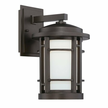 DESIGNERS FOUNTAIN Barrister 11.5in Burnished Bronze Integrated LED Outdoor Line Voltage Wall Sconce LED22421-BNB